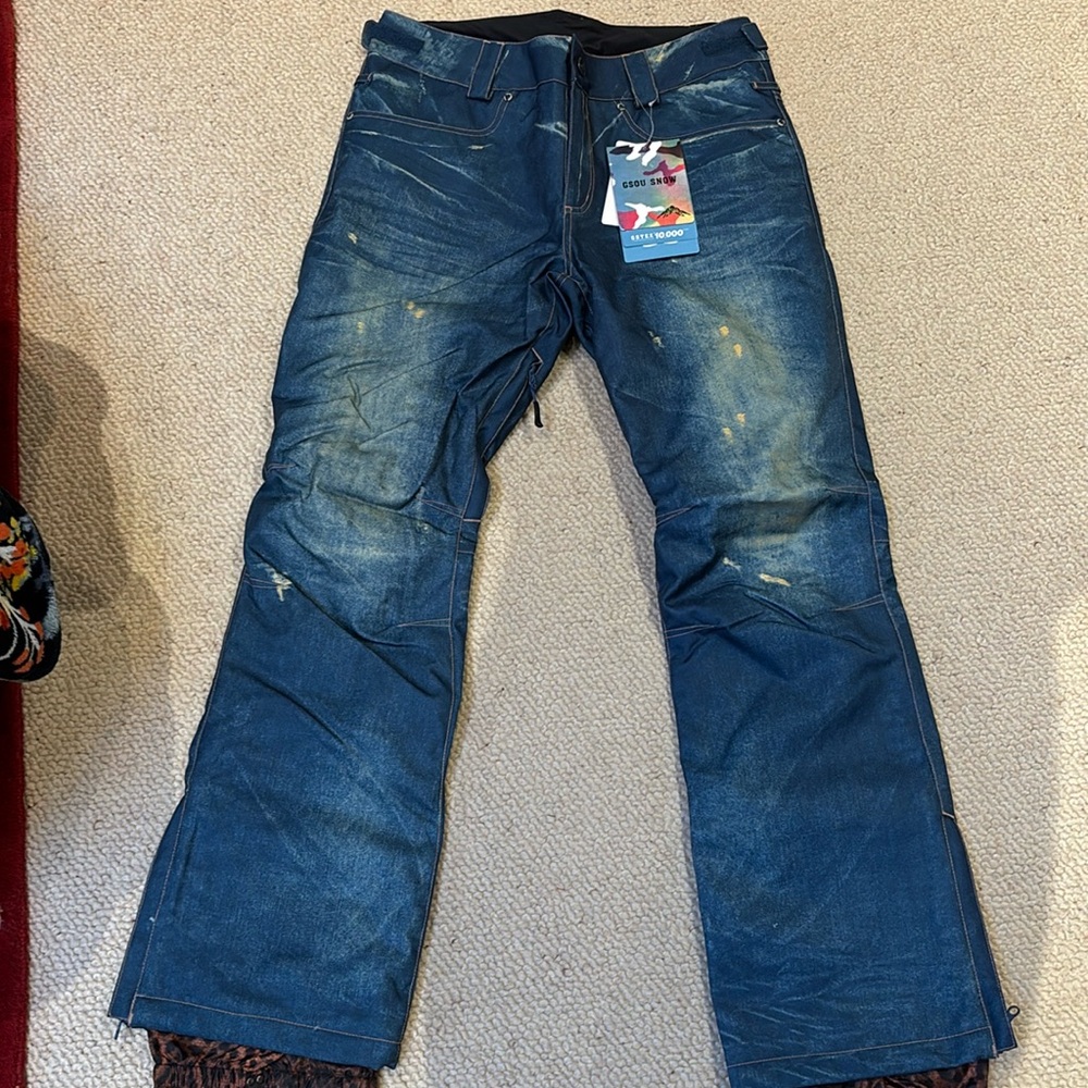Brand new Jean ski pants